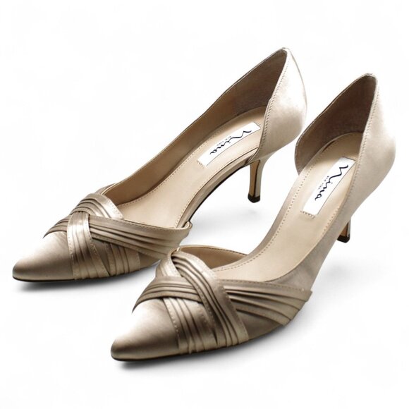 Nina Womens Blakely D'Orsay Heels Satin Evening - Picture 1 of 8